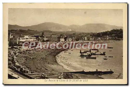 Cartes postales La Bale et le Casino de St Jean de Luz