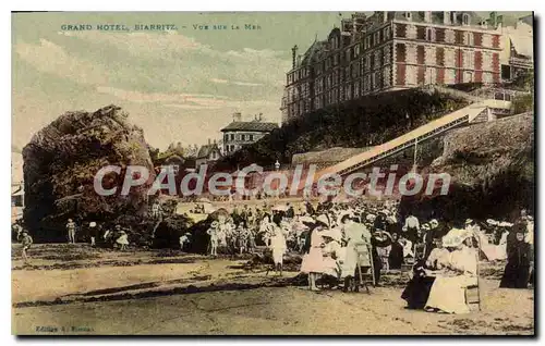 Cartes postales Grand Hotel Biarritz vue sur la Mer