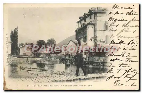 Cartes postales St Jean Pied de Port vue des Bords de la Nive