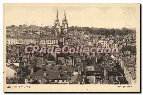 Cartes postales Bayonne vue generale