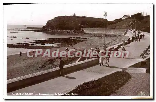 Ansichtskarte AK Saint Jean de Luz Promenade vers la Pointe Sainte Barbe