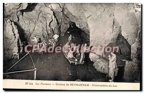 Cartes postales Les Pyrenees Grottes de Betharram Debarcadere du Lac