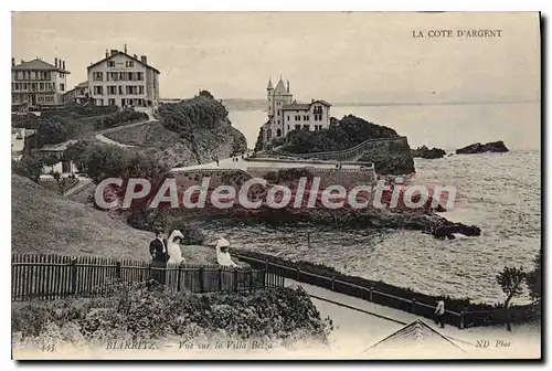 Ansichtskarte AK La Cote D'Argent Biarritz vue sur la Villa Belza