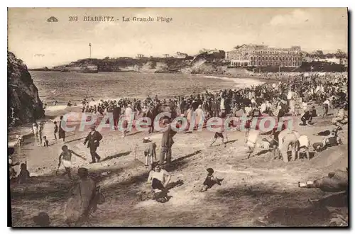 Cartes postales Biarritz La Grande Plage