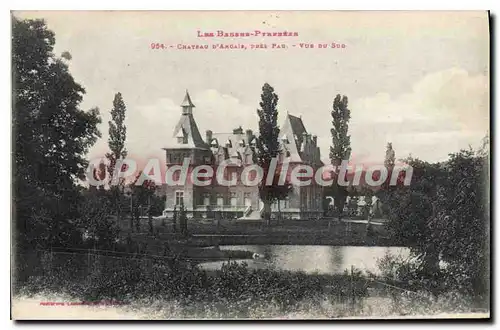 Cartes postales Les Basses Pyrenees Chateau d'Argals pres Pau vue du Sud