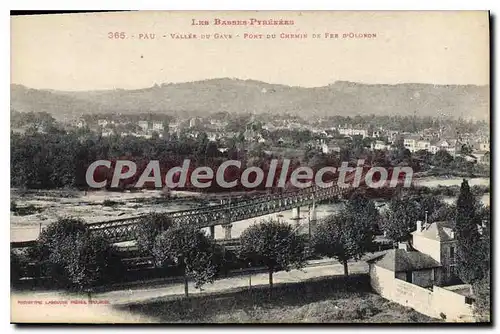 Cartes postales Les Basses Pyrenees Pau Vallee du Gave Pont du Chemin de Fer D'Olonon