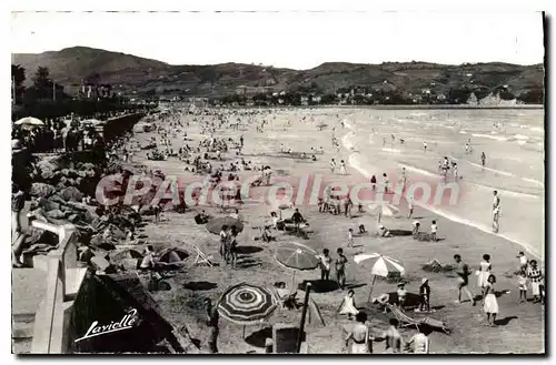 Ansichtskarte AK Hendaye Frontiere Franco Espagnote La Plage au Fond L'Espagne