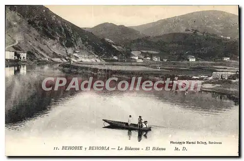 Cartes postales Behobie y Behobia La Bidassoa El Bidasoa