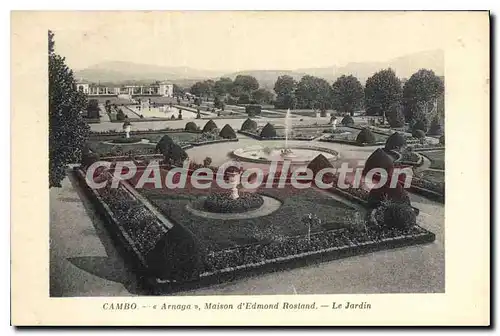 Cartes postales Cambo Arnaga Maison d'Edmond Rostand Le Jardin