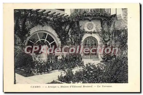 Cartes postales Cambo Arnaga Maison d'Edmond Rostand La Terrasse