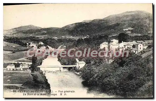 Cartes postales Cambo les Bains B P vue generale la Nive et le Mont Ursuya