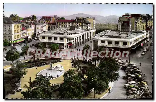 Cartes postales Pau Basses Pyrenees Square Clemeneau et Palais des Pyrenees