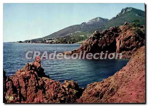 Cartes postales moderne la CORNICHE d'OR les rochers rouges