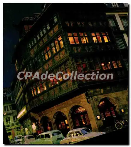 Cartes postales moderne STRASBOURG la maison Kammerzell la nuit