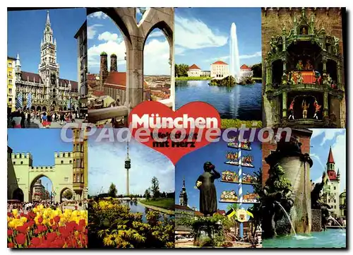Cartes postales moderne MUNCHEN MUNICH Karlstor Stachus Marienplatz