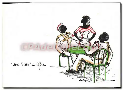 Cartes postales moderne une vir�e � Alger illustrateur Capra