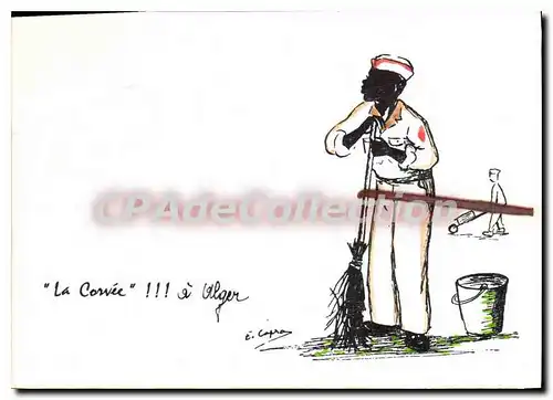 Cartes postales moderne la corv�e � Alger illustrateur Capra