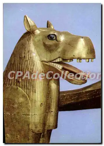 Cartes postales moderne Toutankhamon Tete De Lit Funeraire