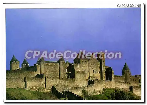 Moderne Karte Carcassonne Le Rempart Ouest