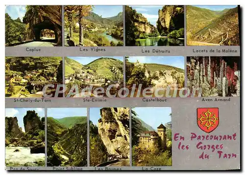 Cartes postales moderne En Parcourant Les Gorges Du Tarn