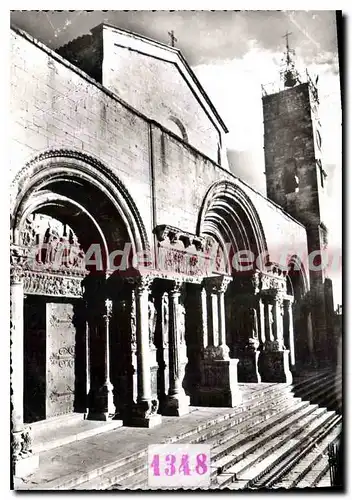 Cartes postales moderne Saint Gilles Eglise Abbatiale Le Portail