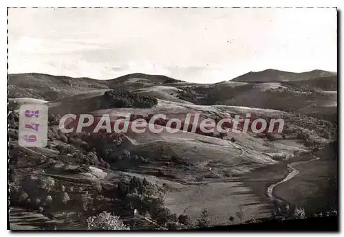 Moderne Karte Massif De L'Aigoual Le Vallee De La Dourbie Vue Du Col De Faubel