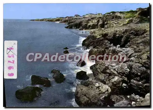 Cartes postales moderne Sete Les Rochers Et Petites Plages