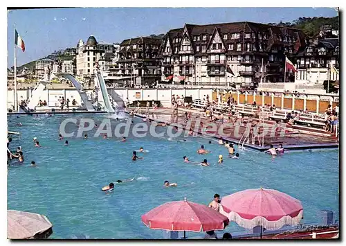 Cartes postales moderne Trouville La Piscine Et Les Hotels