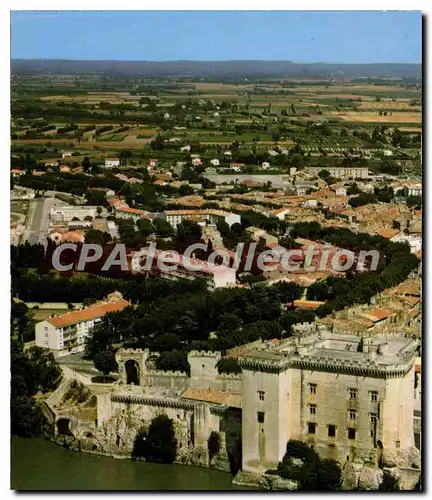 Moderne Karte Tarascon Vue Generale Chateau Du Roi Rene