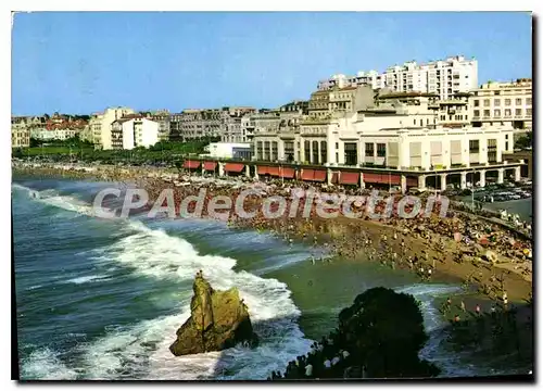 Moderne Karte Biarritz La Grande Plage Et Le Casino