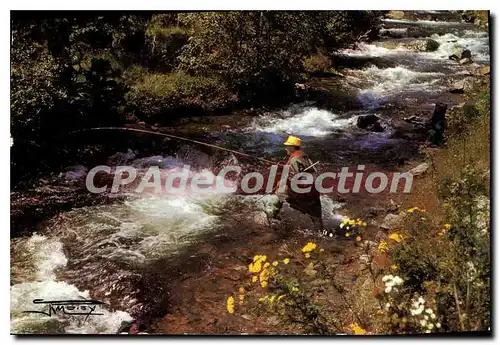 Cartes postales moderne Pecheur De Truites en Haut Beaujolais