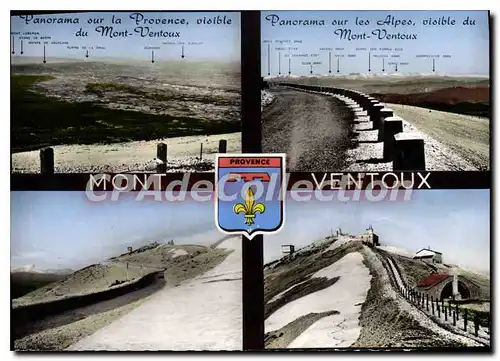 Moderne Karte Sommet Du Mont Ventoux