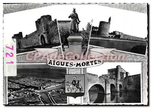 Moderne Karte Aigues Mortes Les Remparts Et La Tour De Constance