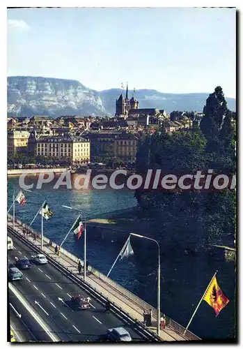 Cartes postales moderne Geneve Le Pont Du Mont Blanc