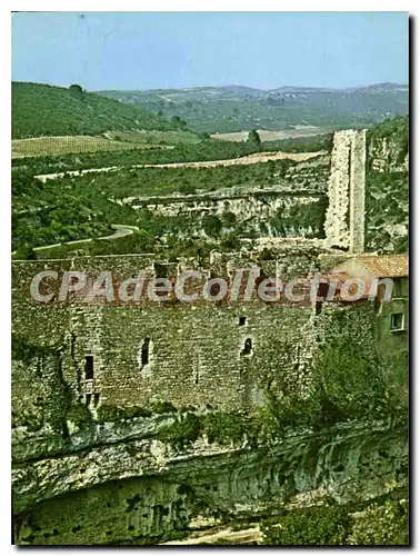 Moderne Karte Minerve Ruines Ou Chateau