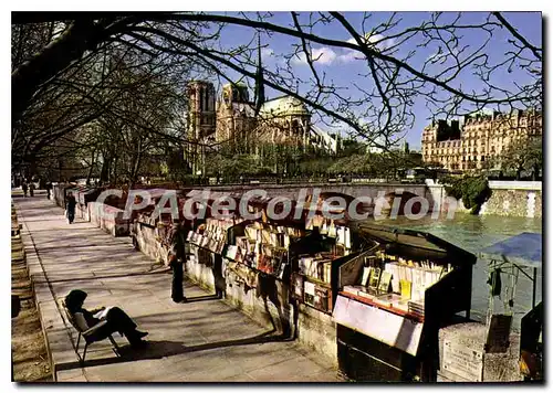 Moderne Karte Paris Notre Dame Et Les Bouquinistes