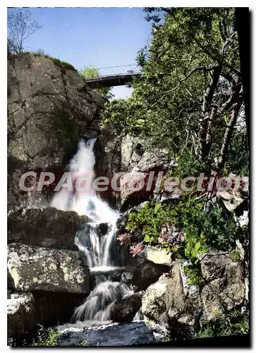 Cartes postales moderne Massif De L'Aigoual Cascade et Passerelle de l'Orgon