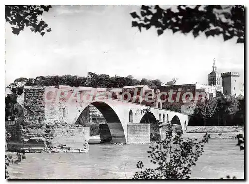 Moderne Karte Avignon Le Pont Saint Benezet Sur le Rhone