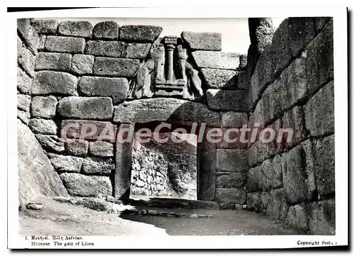 Moderne Karte Mycenae The Gate of Lions