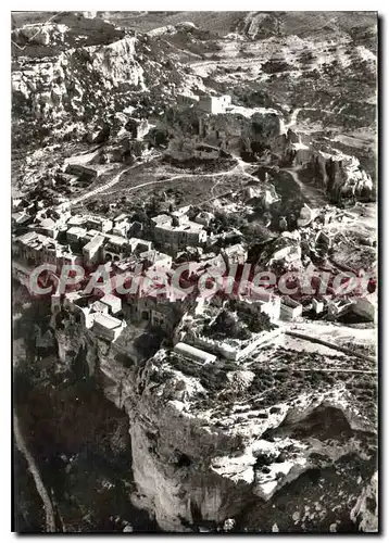 Cartes postales moderne Les Baux De Provence vue Aerienne sur le Rocher et le Village des Baux