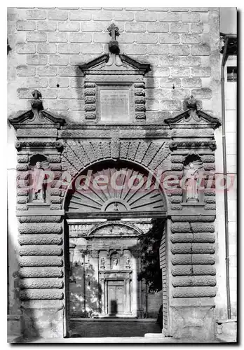 Cartes postales moderne La Chartreuse de Valbonne Par Pont Saint Esprit La Porte Cochere et la Porte de l'Eglise