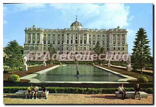Moderne Karte Madrid Fachada Notre del Palacio Royal Palace Northern Facade