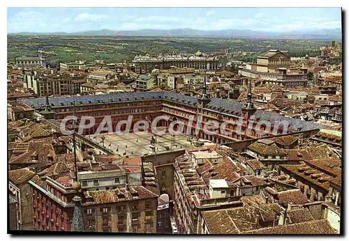 Cartes postales moderne Madrid Panoramica de la Plaza Mayor Main Square Panoramic View