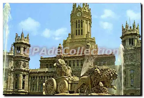 Cartes postales moderne Madrid Fuente de la Cibeles Cybele Fountain Fontaine de la Cybele