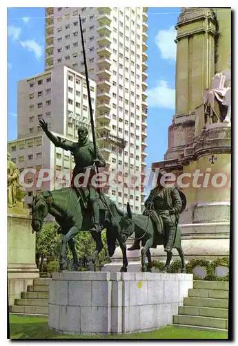 Cartes postales moderne Madrid Plaza de Espana Monumento a Cervantes Spain Square