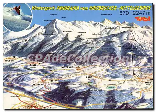 Cartes postales moderne Winter Und Sommerernolungs gebiet Innsbrucker Mittelgebirge Tirol Austria