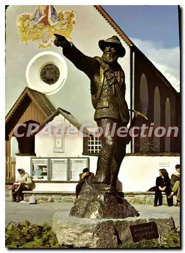 Cartes postales moderne Bronzeplastik am Dorfplatz in Obergurgl Gewidmet Den Pionieren unserer Heimat Martinus Scheiber