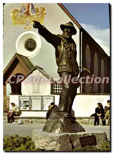 Moderne Karte Bronzeplastik am Dorfplatz in Obergurgl Gewidmet Den Pionieren unserer Heimat Martinus Scheiber