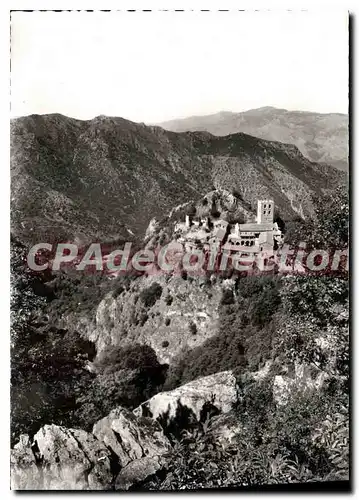 Moderne Karte Le Roussillon Abbaye de Saint Martin du Canigou vue Generale