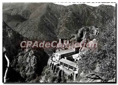 Moderne Karte Le Roussillon Abbaye de Saint Martin du Canigou vue Generale